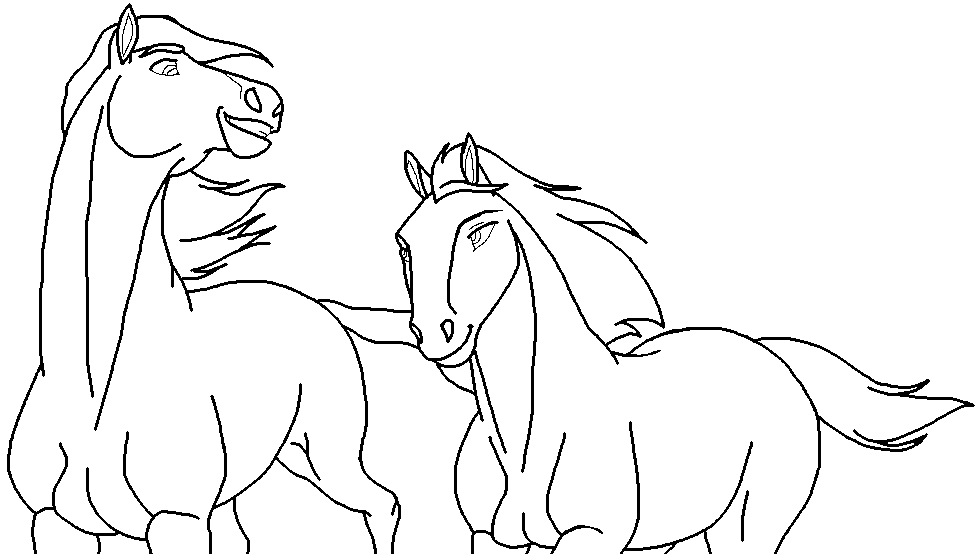 Galloping Couple Blank render
