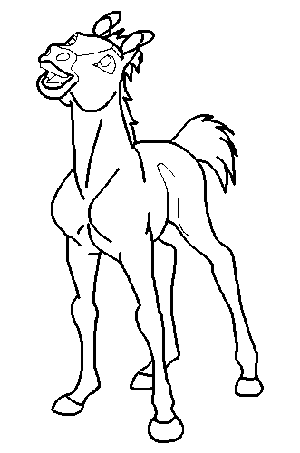 Happy Foal Blank Render