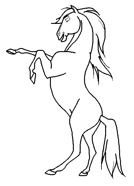 Rearing Horse blank render