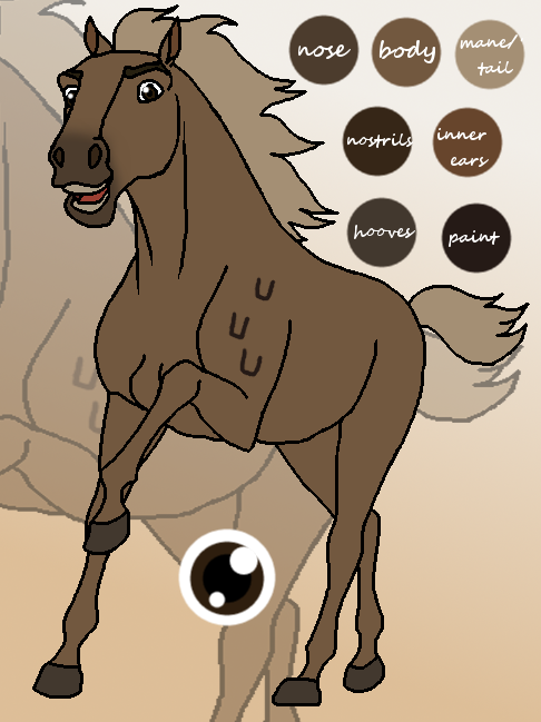 Flaxen Lakota Pony reference