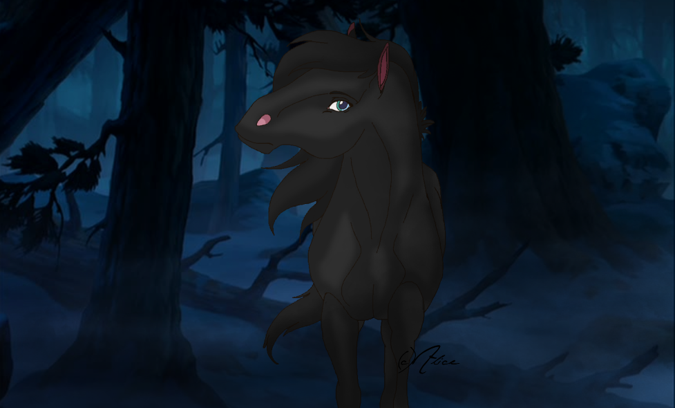 he's just beyond this forest