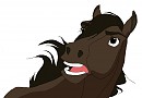 Scared Stallion lineart