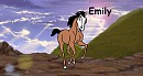 Emily running like the wind!