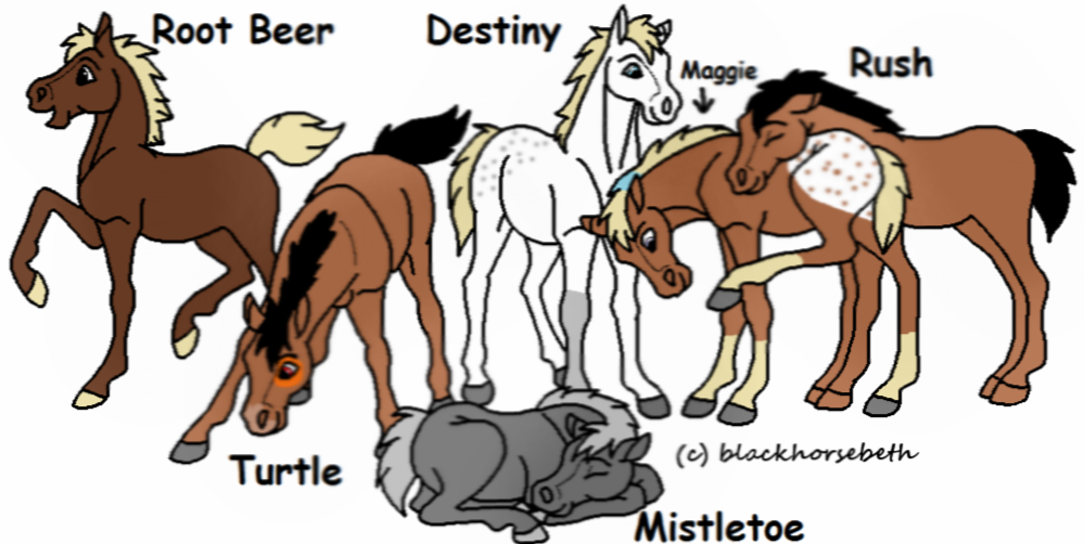 my favorite horses when they were younger!