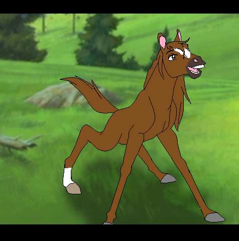 Ginger as a filly