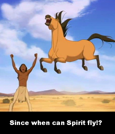 Since when can Spirit fly!?