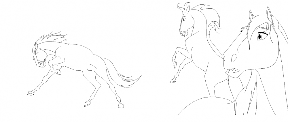Render- Horse Fight