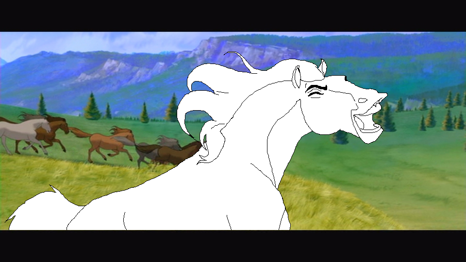 Happeh Stallion Blank Render