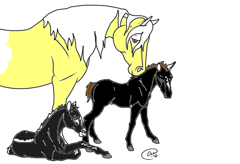 Cloud and her sons