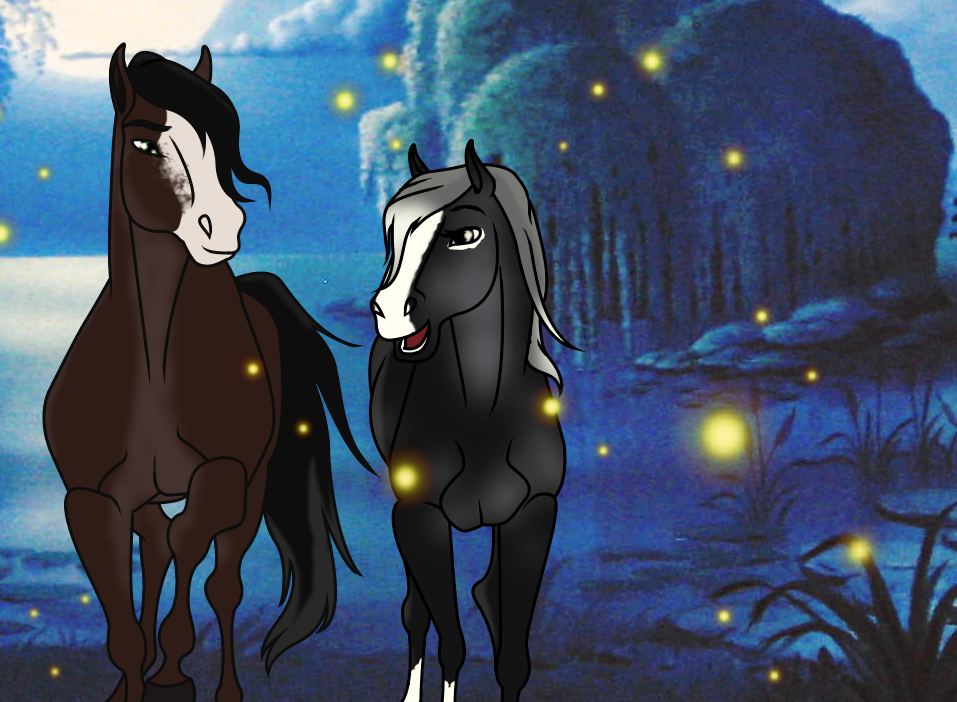 The moonlight on your fur ~Herd image~