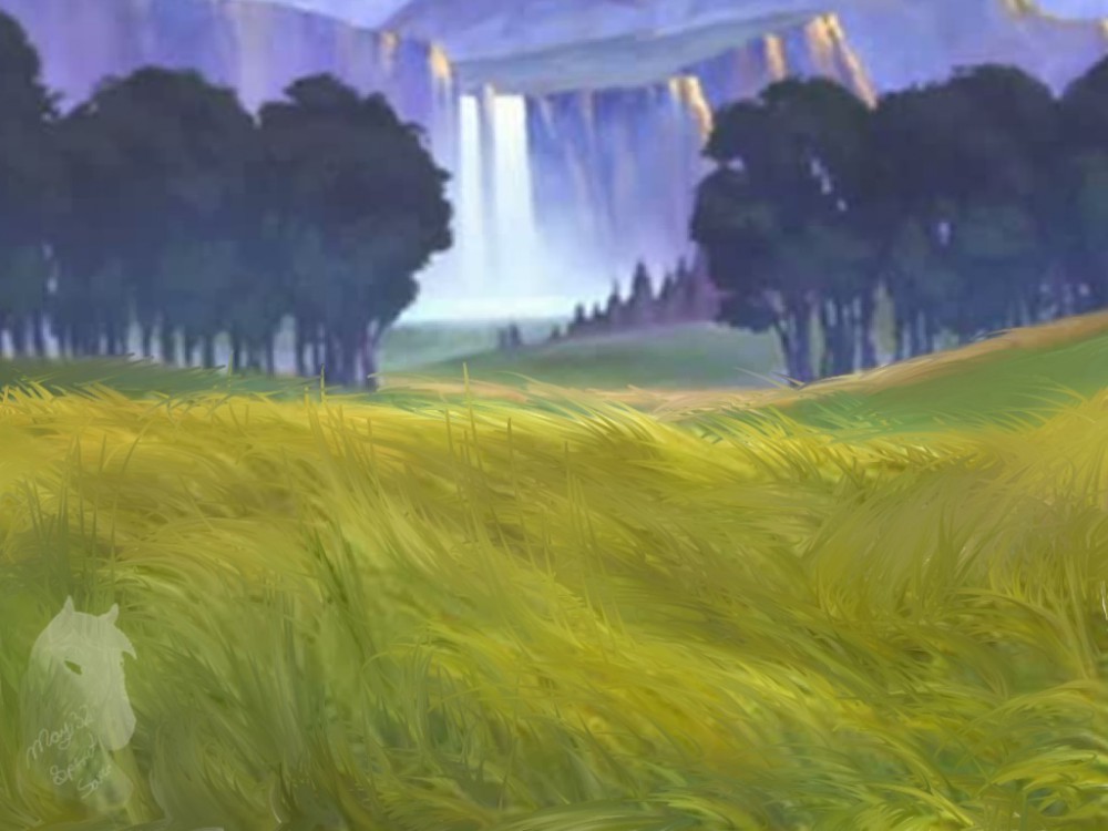 Grassy Waterfall Meadow