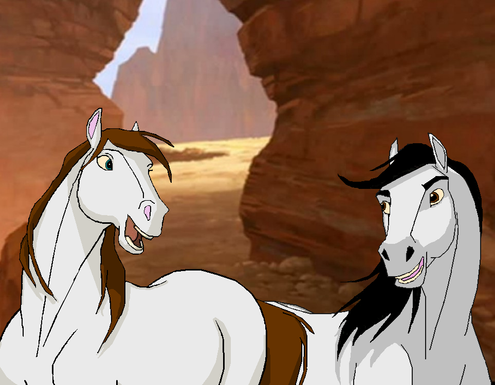 2 Horses Render