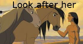 look after her 