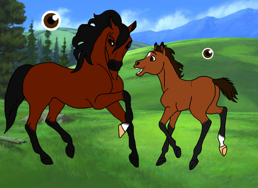 Mare and Foal design request 1 ~ Heartfox1000