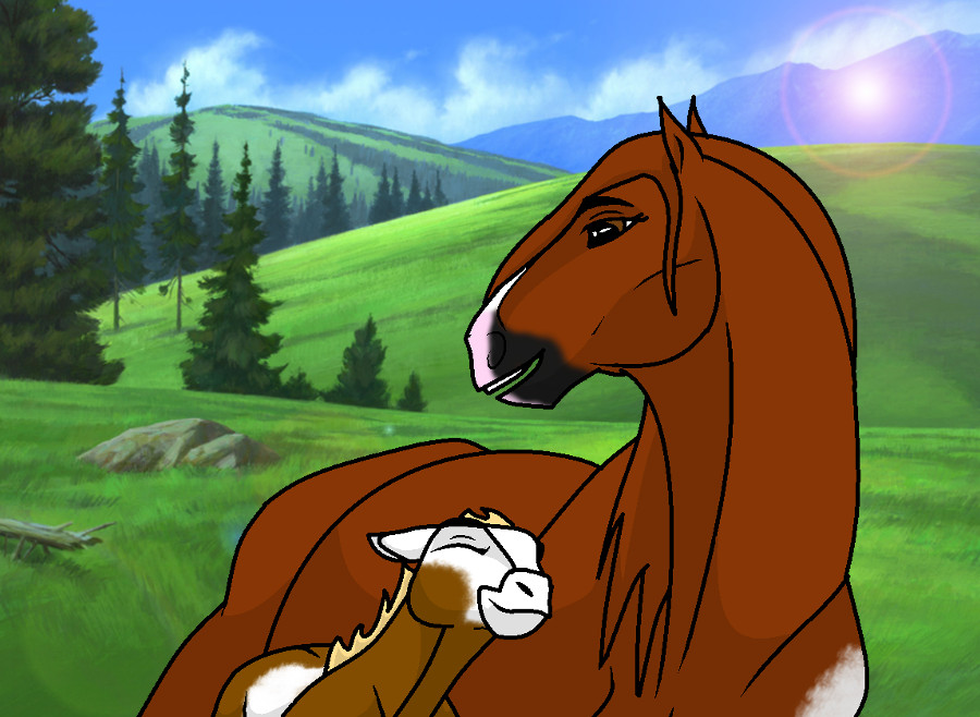 Sierra and baby rain