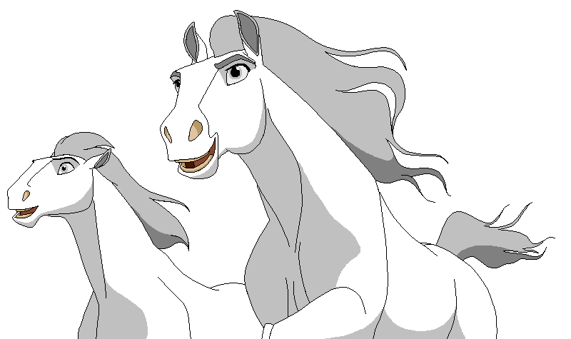 Stallion & Mare Render 1