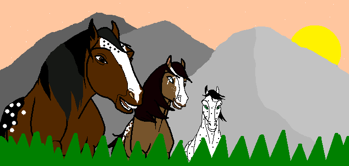 Afternoon graze Izio , Sahara and Ivonne