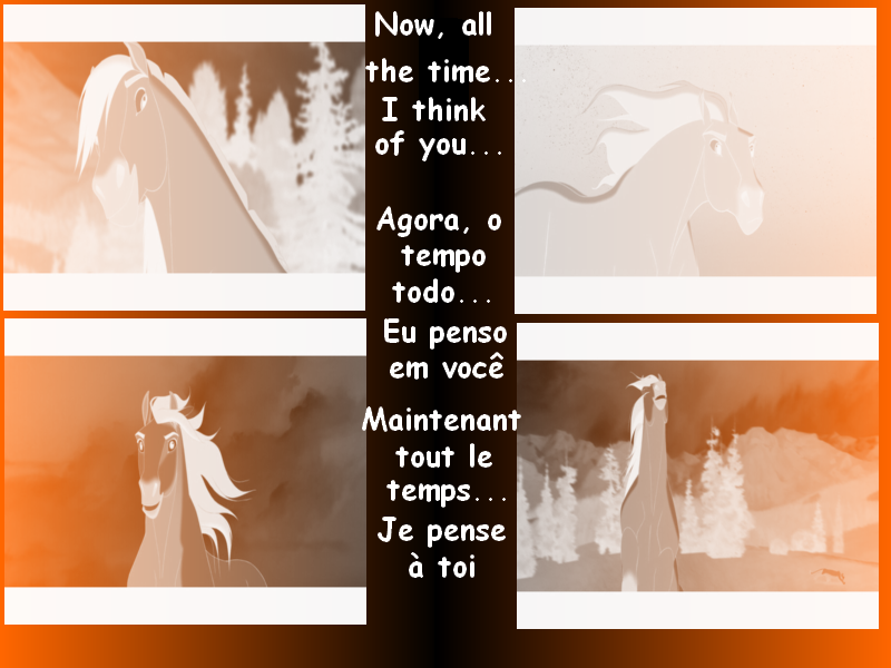 Maintenant, tout le temps... Je pense à toi