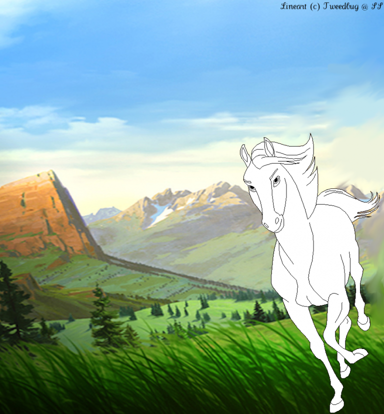 Sweet Mare Running Render.