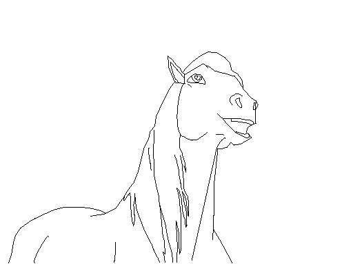 Pretty mare lineart