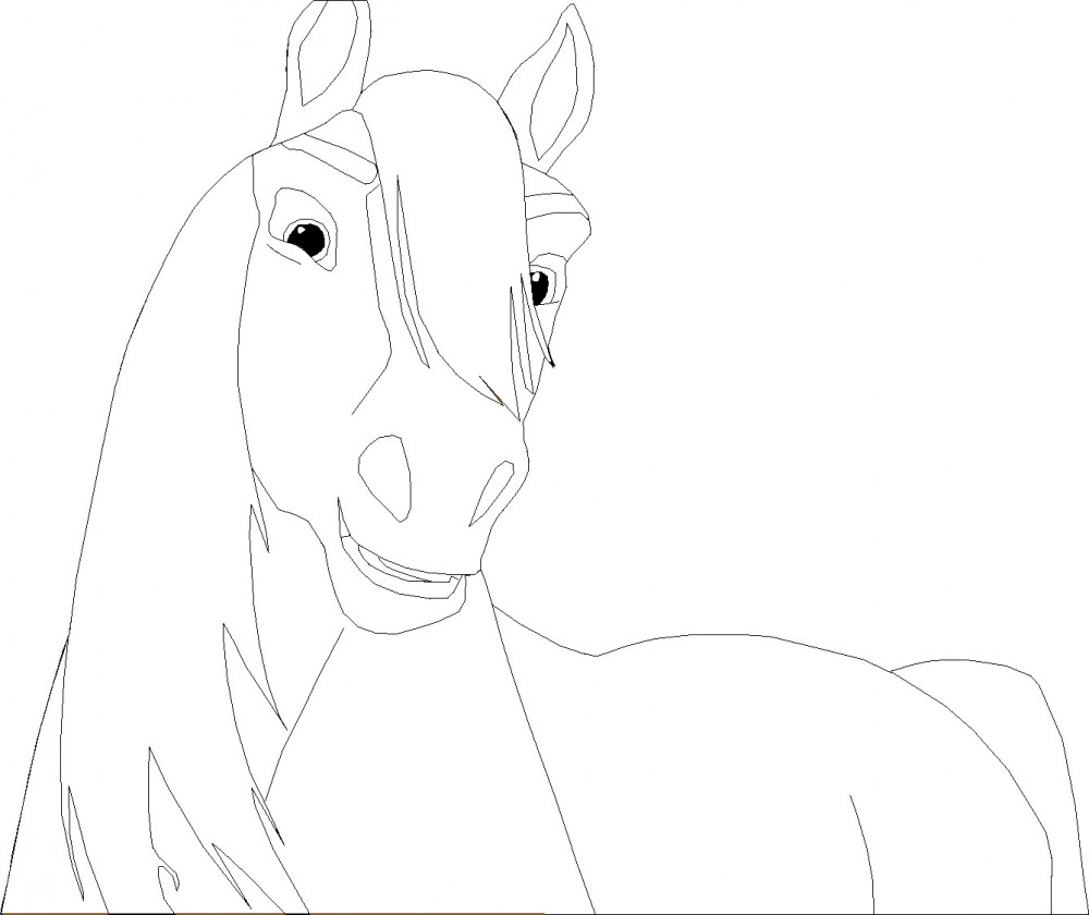 Stallion lineart