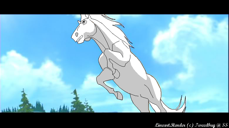 Jumping Stallion Render
