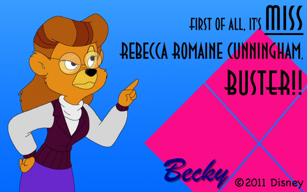 Becky - First of all...