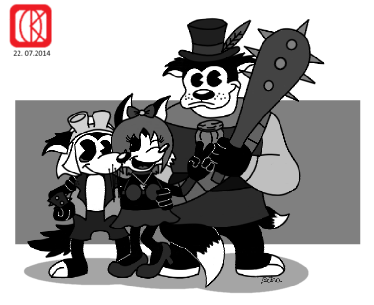 Silly Pirateish Black and White Symphony