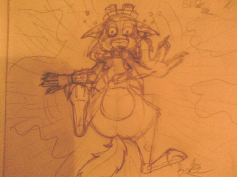 Nooo! Whyyy did you do thiiis, Cap'n?! (sketch)