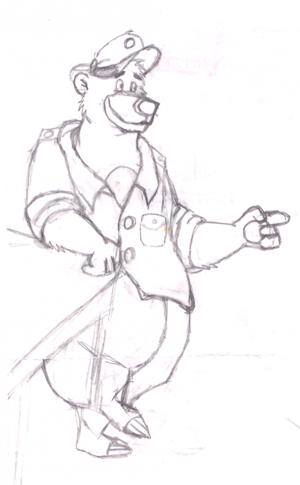 First attempt to draw Baloo