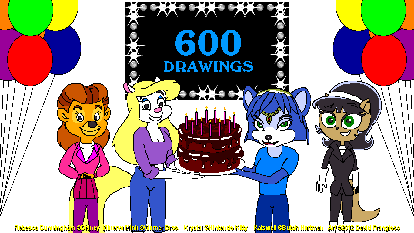 600 Drawings of Minerva Mink!