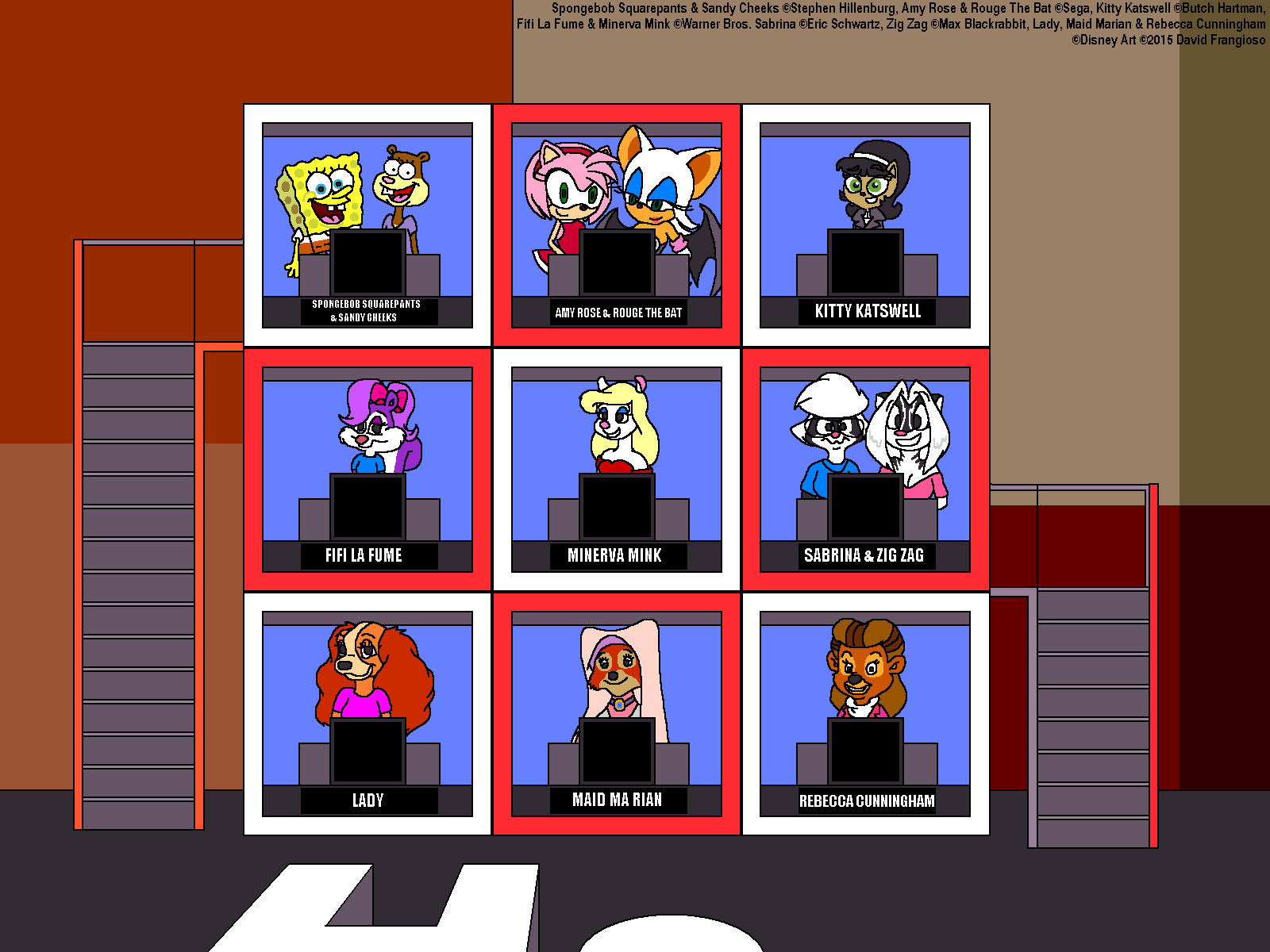 Minerva & Friends on Hollywood Squares (H2)