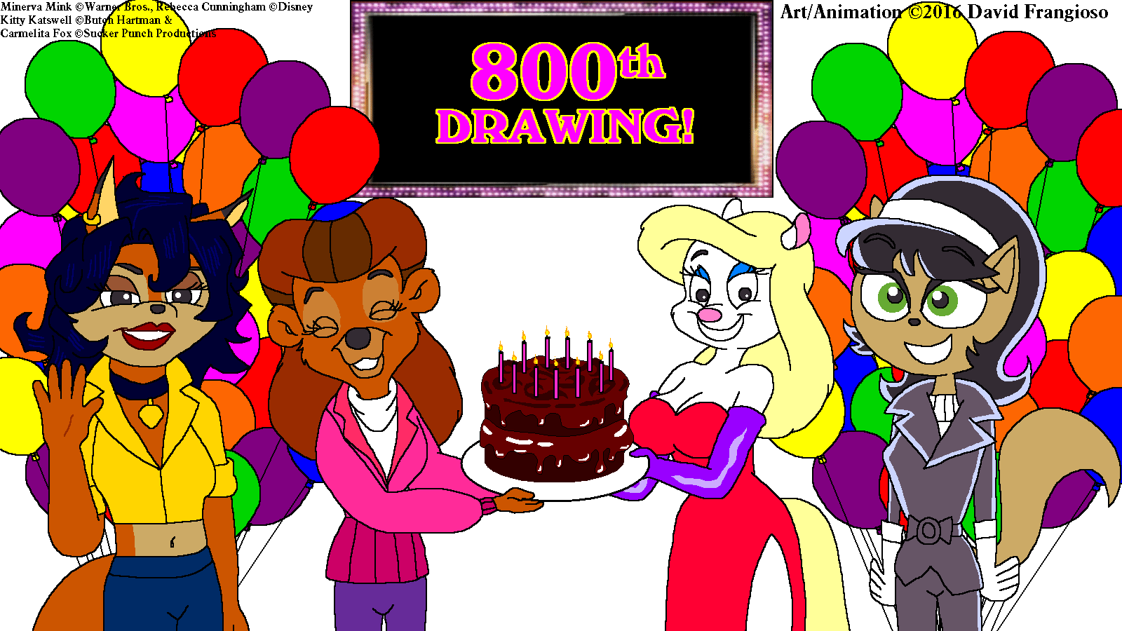 800th Drawing of Minerva Mink Celebration!
