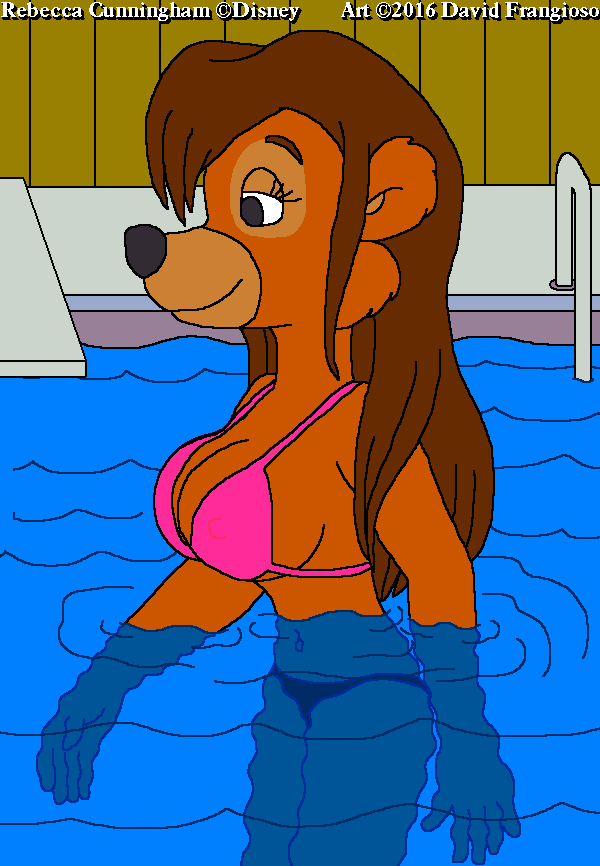 Rebecca In Her Swimming Pool