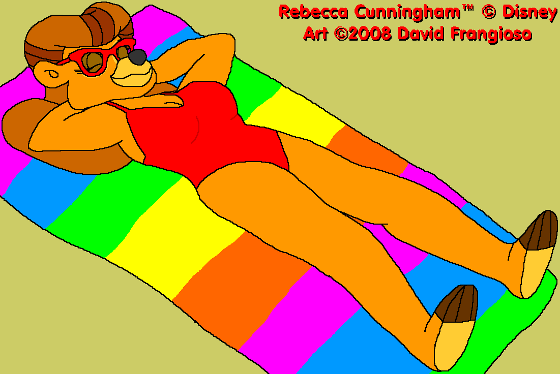 Rebecca Sunbathing