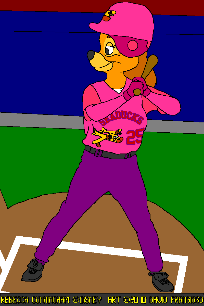 Rebecca Plays Baseball