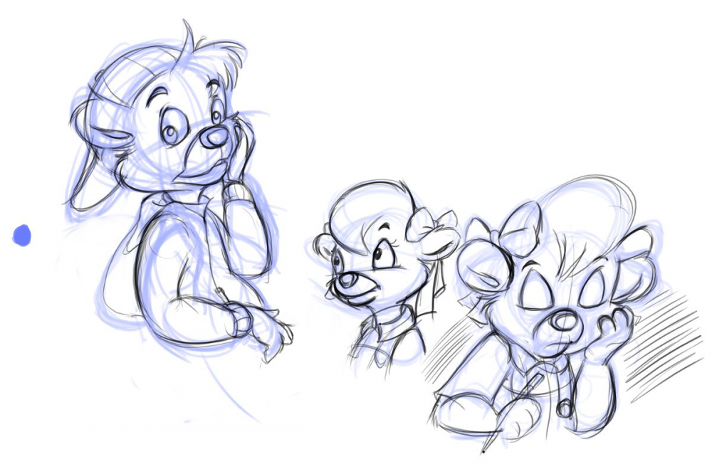 Opus - Molly and Kit doodles
