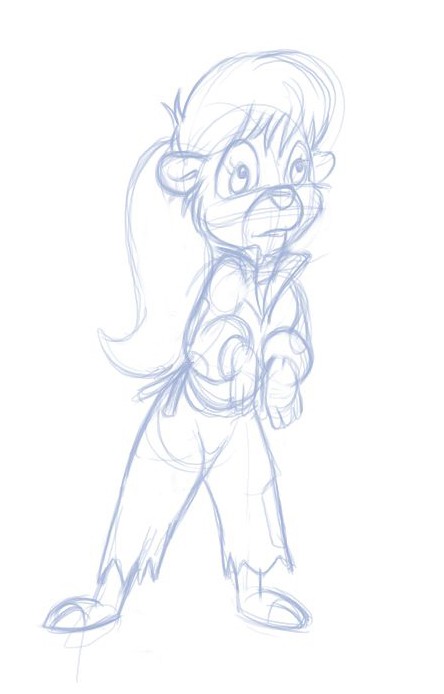 Opus - Lily scribble