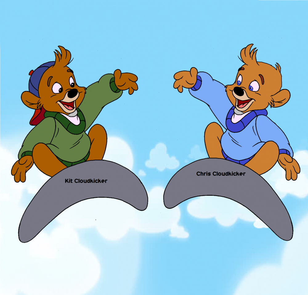 Kit and Chris Cloudsurfing
