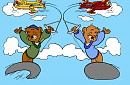 Kit and Chris Cloudsurfing
