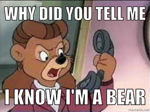 Roar, I'm Rebecca the bear!