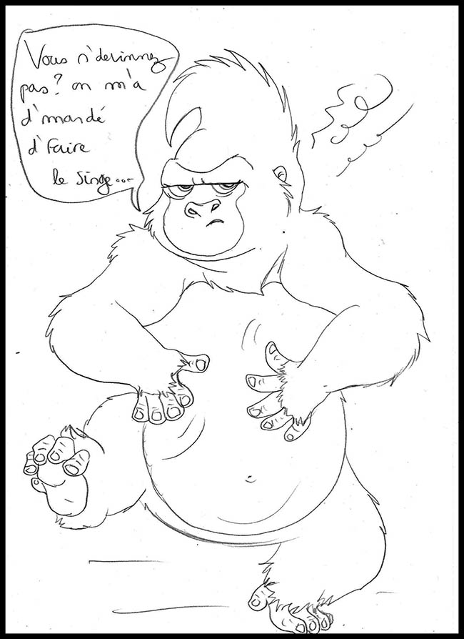Tok fait ...le singe...(défi 13)
