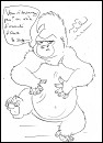 Tok fait ...le singe...(défi 13)