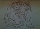 un dessin de tantor