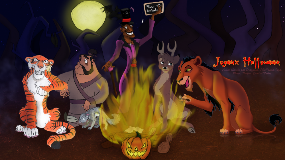 Réunion de méchants - Collab' Halloween 2016