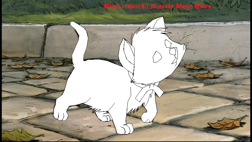 Male Kitten blank render Free. Read rules!
