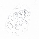 Rox dessiné sur un oeuf de Pâques