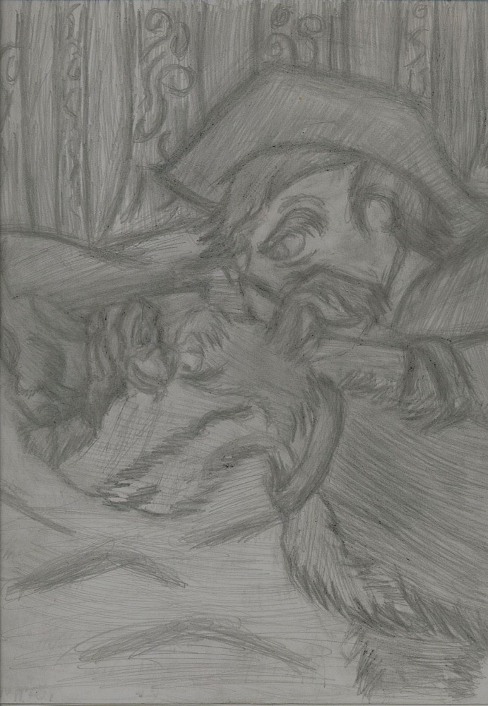 Chief, Copper, and Amos Slade hunting.