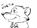 Justin sketches 
