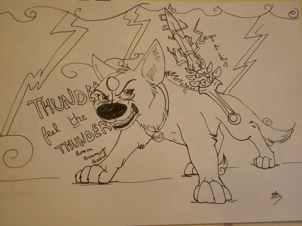 Inktober 27 Tonnerre